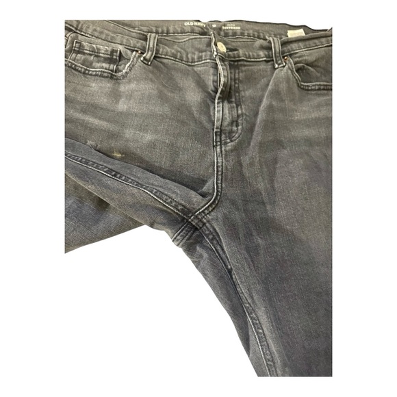 Old Navy Mid-Rise Boyfriend Straight Ripped Black, Gray Jeans, Size 10 - Picture 12 of 16